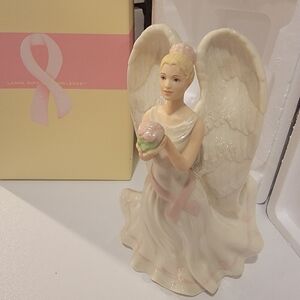 Lenox Angel Figurine with Pink Accents